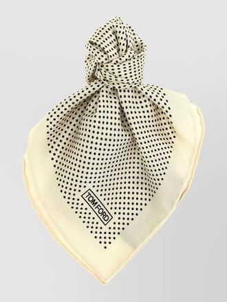 Tom Ford silk pocket bag polka dot pattern