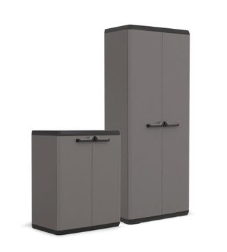 Keter Set Armadio In Resina pi&ugrave; Alto E Basso, 68x39x166/83 Cm