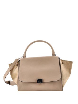 Celine Trapeze Bag Leather Medium satchel - Neutrals