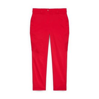 Fiorella Rubino Broeken, Dames, Rood, XS, Katoen, New York Stretch Cotton Broeken