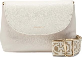 Coccinelle Borsa a spalla Paulina con monogramma - Bianco