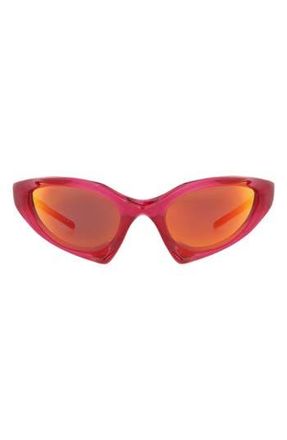 Balenciaga 67mm Shield Sunglasses in Red Red Red at Nordstrom Rack