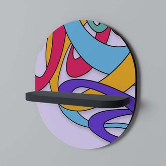 OEM Estante Ovalado Color Stream Negro