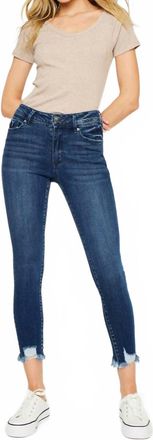 Kancan High Rise Ankle Skinny Jean In Dark Wash