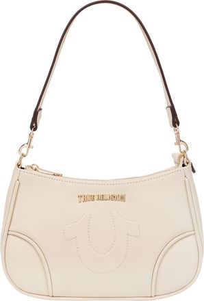 True Religion Punto Logo Shoulder Bag in Cream at Nordstrom Rack