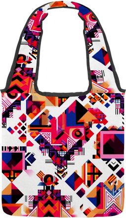 Generic 871111_2 Reversible Canvas Shoulder Tote - Double-Sided Print, 12oz Cotton, 27cm Drop, Fold-Flat Bag for Travel, Shopping, Street Outings