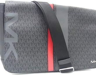 Michael Kors Gray Red Color Pvc Handbag Shoulder Bag Tote Bag (Pre-Owned)