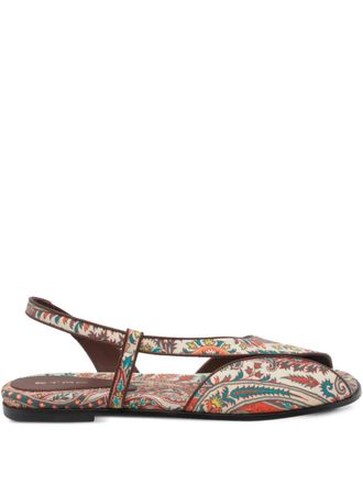 Etro paisley printed sandals - Neutrals