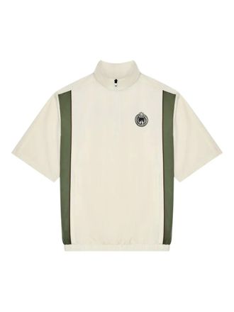 Malbon Golf striped windshirt - men - Nylon/Elastane - L - Neutrals