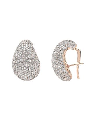 House of Brilliance Haus Of Brilliance 18K Rose Gold 13.19 Ct. Tw. Diamond Clip-Ons Earrings