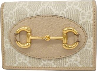 Gucci Beige Pvc Wallet (Bi-Fold) (Pre-Owned)