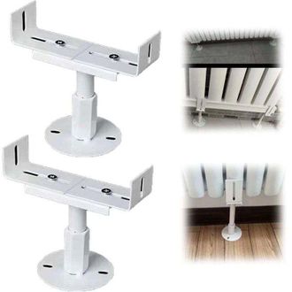 OEM Juego De 2 Soportes De Radiador De Aluminio, Patas De Radiador De Hierro Fundido, Resistentes A La Corrosi&oacute;n Por Niebla Salina, Soporte Para Radiador 