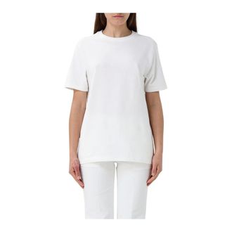 Jil Sander Tops, Dames, Wit, M, Katoen, Witte korte mouw T-shirt