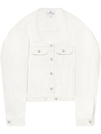 Courrèges Giacca Cocoon denim - Bianco