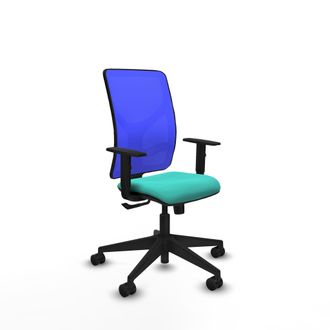 Piqueras y Crespo Silla De Oficina Piqueras Y Crespo Motilla Azul Espuma Similpiel