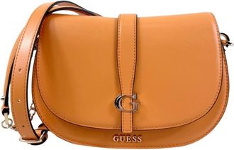 Guess Tassen, Dames, Oranje, ONE Size, Carrie Flap Schoudertas