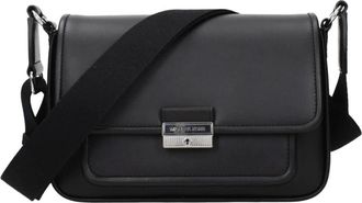 Michael Kors Leren Crossbody Tas met Verstelbare Band - Dames - Schoudertassen - Zwart - ONE Size - Leer - Tassen