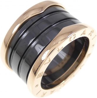 Bulgari Pink Gold (18K) Ceramic Band Ring (Pre-Owned)