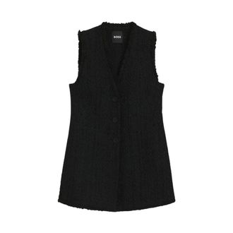 HUGO BOSS Jokilana Vest - Dames - Jassen - Zwart - Maat: XS Katoen