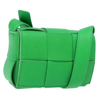 Bottega Veneta Pre-owned Mini Bags, female, Green, Size: ONE SIZE Pre-owned Vintage Mini Shoulder Bag