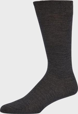 Bresciani Mens Knit Crew Socks