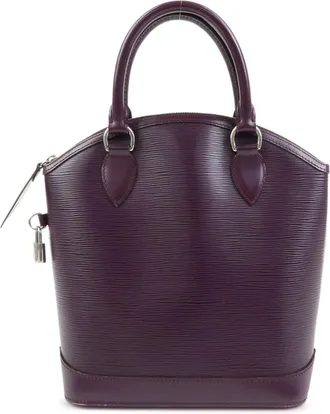 Louis Vuitton Lockit Epi Leather Purple Leather Handbag (Pre-Owned)