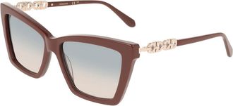 Ferragamo SF2112S 606 Womens Sunglasses Burgundy Size 57