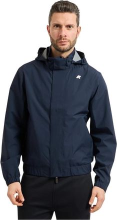 K-Way Aurene Stretch 2L - Heren - Zomerjassen - Blauw - L - Polyester - Jassen