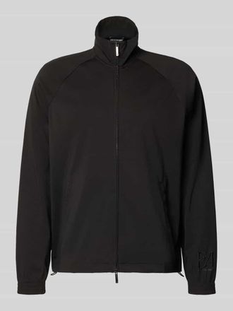 Emporio Armani Sweatjacke mit Stehkragen und Zweiwege-Rei&szlig;verschluss in Black, Gr&ouml;&szlig;e XL