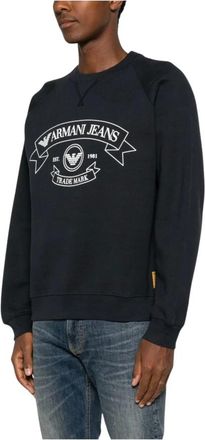 Emporio Armani Hombre, Sudaderas, Azul, Talla: 2XL