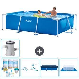 Intex Piscina Con Estructura Rectangular - 260x160x65 Cm - 7-piezas S21115