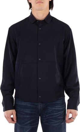 Emporio Armani Classic Collar Long Sleeve Shirt, Size Small
