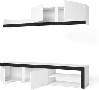 Skraut Home Skraut Home - Mueble De Sal&oacute;n Idem naturale - M&oacute;dulos De Comedor - Mueble Tv Sal&oacute;n - Conjunto De Muebles - M&oacute;dulo De Almacenaje - Estilo Moderno - Col