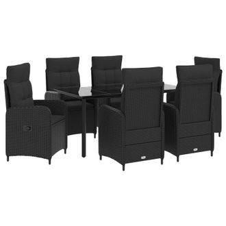 vidaXL Juego De Mesa Y Sof&aacute; Con Coj&iacute;n Con Almohada 7 Pcs Vidaxl