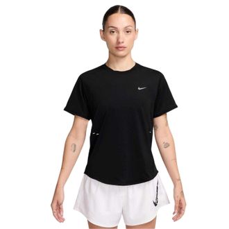 Nike Dames/Dames Swift Dri-FIT Hardloop-T-shirt (Zwart)