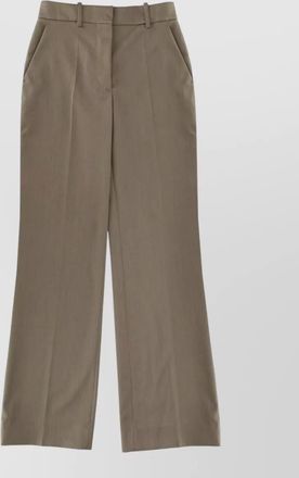 Victoria Beckham wide leg trousers belt loops pockets
