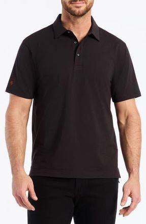 Robert Graham Furlan Stretch Cotton Polo in Black at Nordstrom Rack, Size X-Large