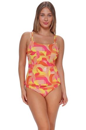 Sunsets Taylor Tankini Swimsuit Top - DD Cup in Dreamsicle Crepe at Nordstrom, Size 36