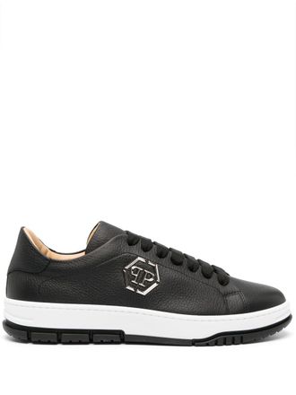Philipp Plein Sneakers con placca logo - Nero