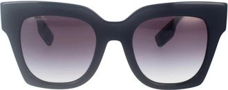 Burberry Bold Vierkante Zonnebril - Dames - Zonnebrillen - Zwart - 49 MM - Accessoires