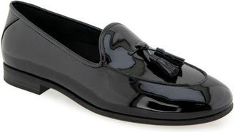 Aerosoles Wuster Kiltie Loafer in Black Patent Faux Leather at Nordstrom, Size 7.5