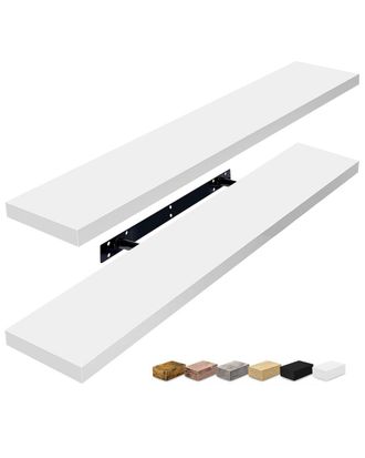 Sorbus Set of 2 Long Floating Shelves