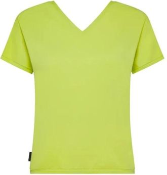 Roberto Ricci Design Oxford Gdy V-Neck Shirty - Dames - T-shirts - Groen - S - Tops