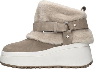 Ash Ash, Schoenen, Dames, Beige, 39 EU, Su&egrave;de, Enkellaarsjes van Su&egrave;de en Kunstbont