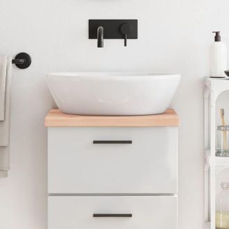 vidaXL Furniture Limited - Encimera de baño madera maciza sin tratar
