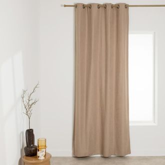 Maisons du monde Cortina t&eacute;rmica con ollaos topo, 130x250 cm (se vende por unidad)