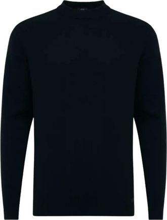 Genti Katoenen trui met ronde hals - Heren - Truien - Zwart - Maat: XL Katoen