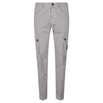 Stone Island Heren, Broeken, Grijs, Maat: W34 Katoen