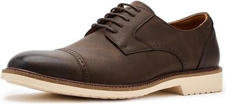 Stacy Adams Vogel Cap Toe Oxford Mens Shoes Brown Crazyhorse : 10.5 M, Faux Leather