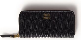 Miu Miu LARGE NAPPA MATELASSE WALLET - Miu Miu - Woman